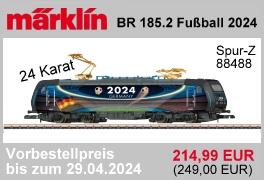 Märklin 88488 Z Elektrolokomotive Baureihe 185.2 Fußball Europameisterschaft