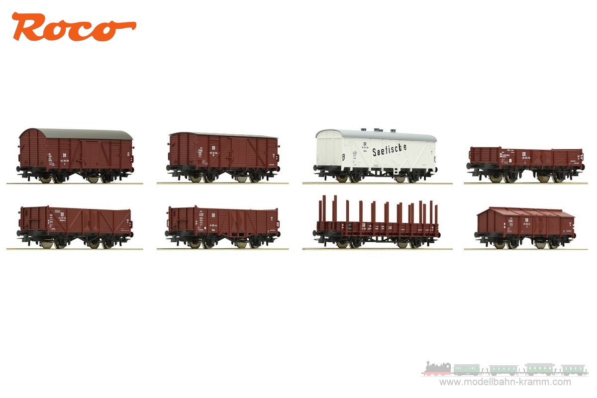 Roco 67127 H0-gauge - 8 - vers. Freight cars of the German Reichsbahn -
