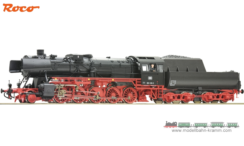 Roco 72140 H0-gauge steam locomotive 053 129-3 of the DB