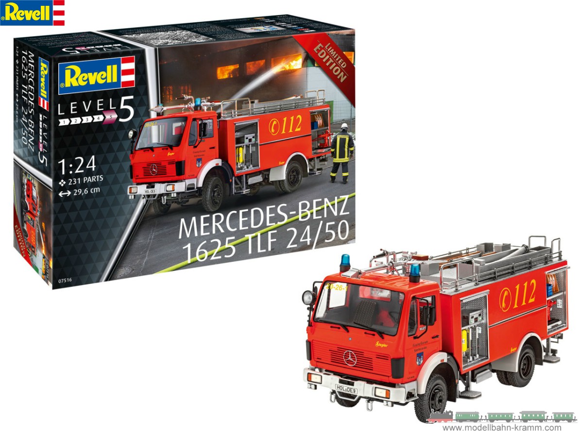 Revell 07516 1:24 Kit Mercedes-Benz 1625 TLF 24/50