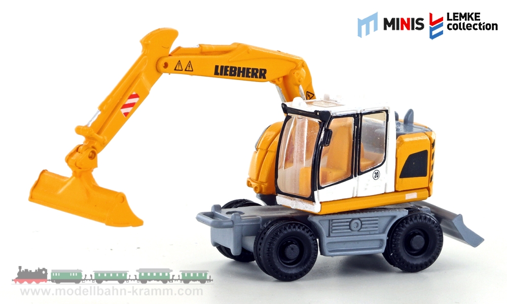 Lemke Minis 4251 - N/1:160 Liebherr A922 Litronic mobile excavator with bucket