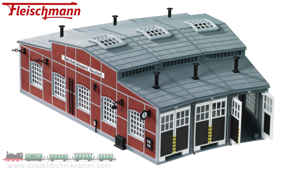 Fleischmann 9475 - N-gauge kit roundhouse 3 stall