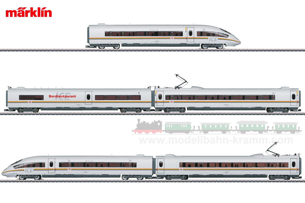 Märklin 37784 - H0/AC Sound, ICE 3 Railbow ICE electric multiple unit train, 5-pcs
