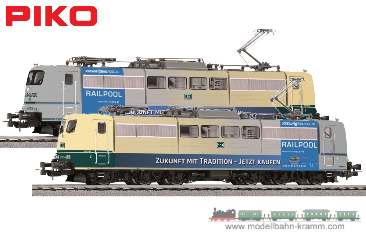 Piko special series H0/1:87 electric locomotive BR 151 075-9 Railpool, era 6, future with tradition