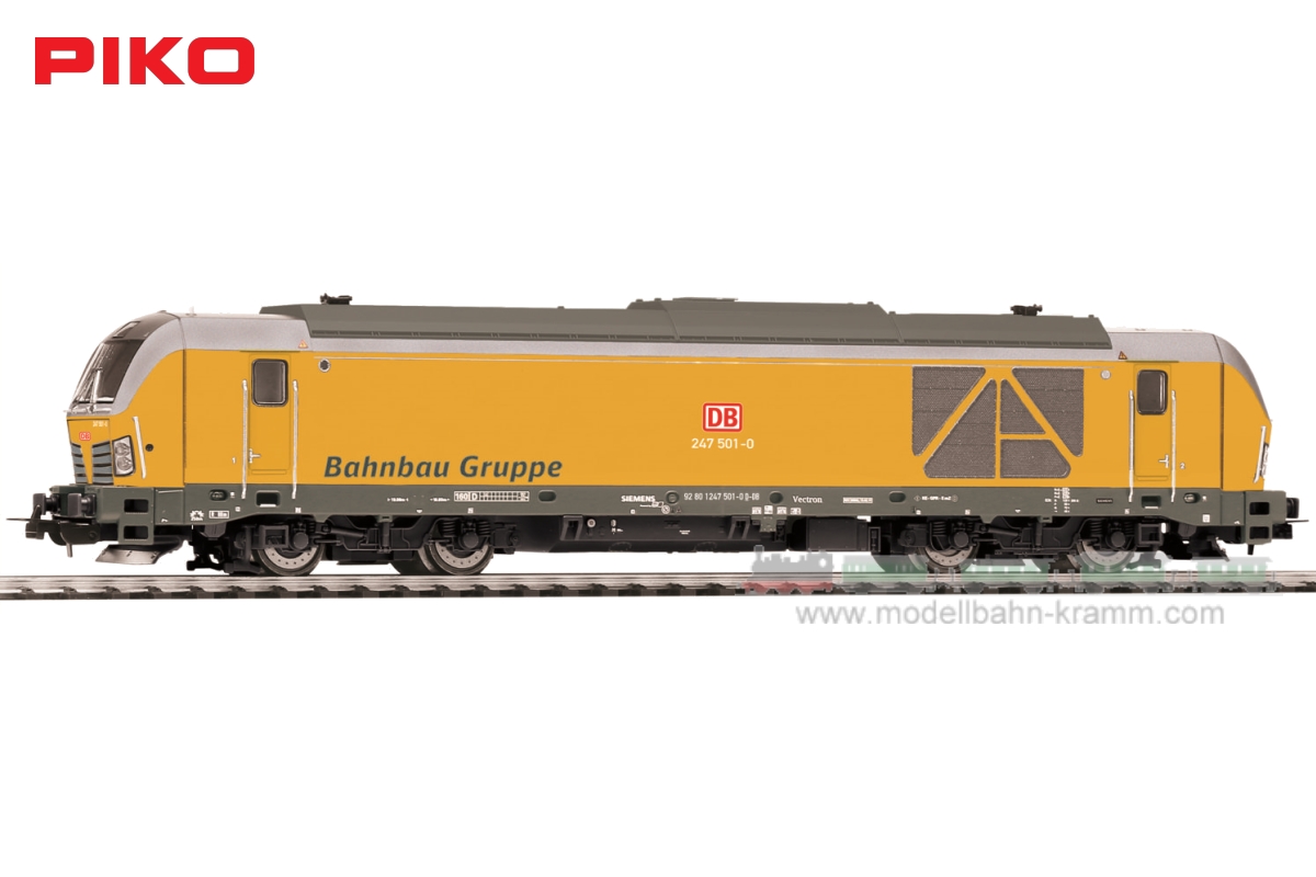 Piko exclusive model - H0/1:87 Diesel locomotive 247 501-0, DBAG, railroad construction group, Ep.VI